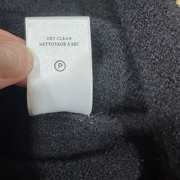 ALC Kenley Sweater Off the Shoulder Black Large Wool Alpaca Chic Modern Lux EUC - Picture 12 of 14